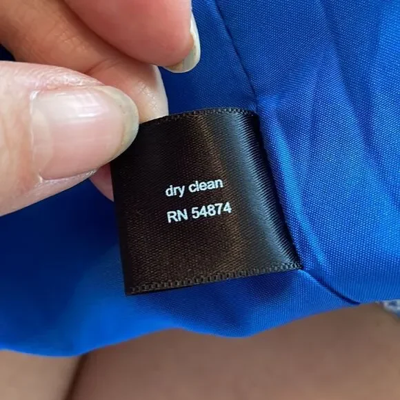 The Limited blue & white‎ blazer/jacket with 3/4 sleeves - Picture 10 of 12